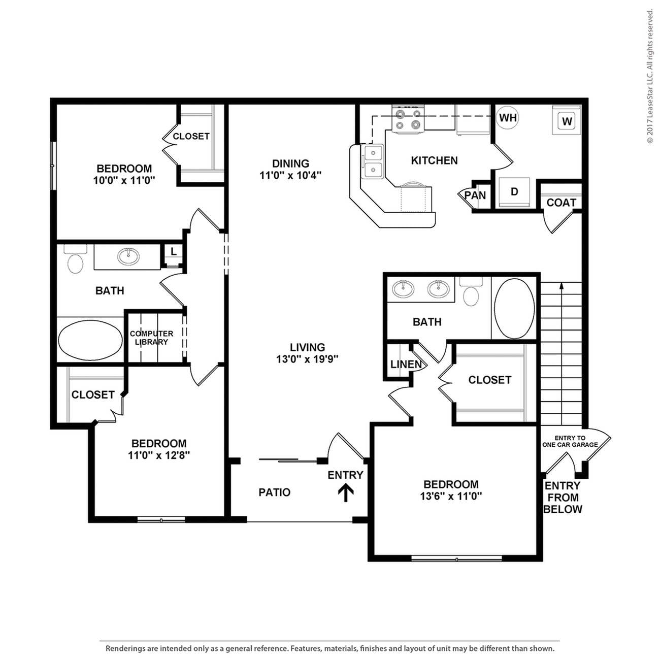 Floor plan layout diagram for C1GS