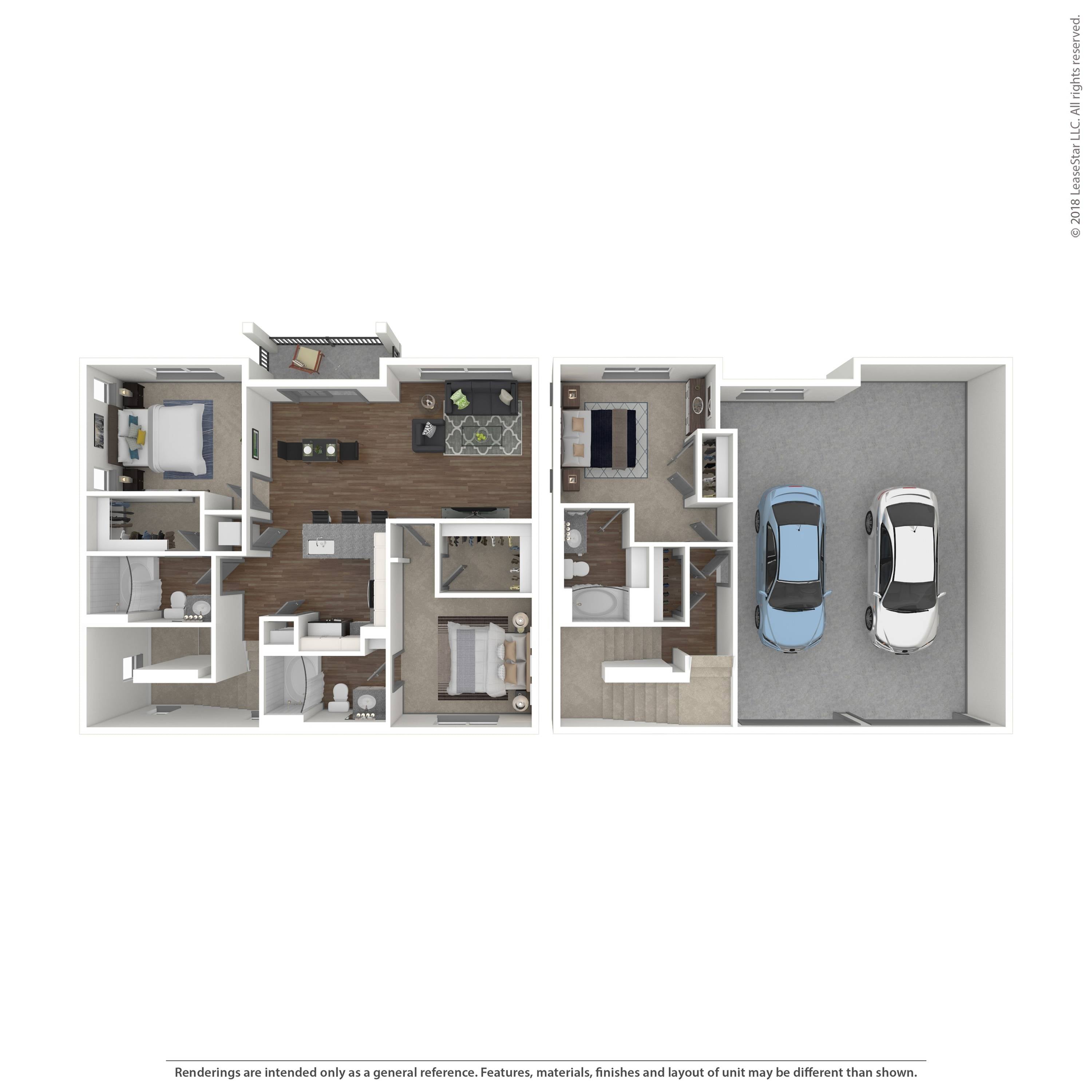 Floor plan layout diagram for C2A-G
