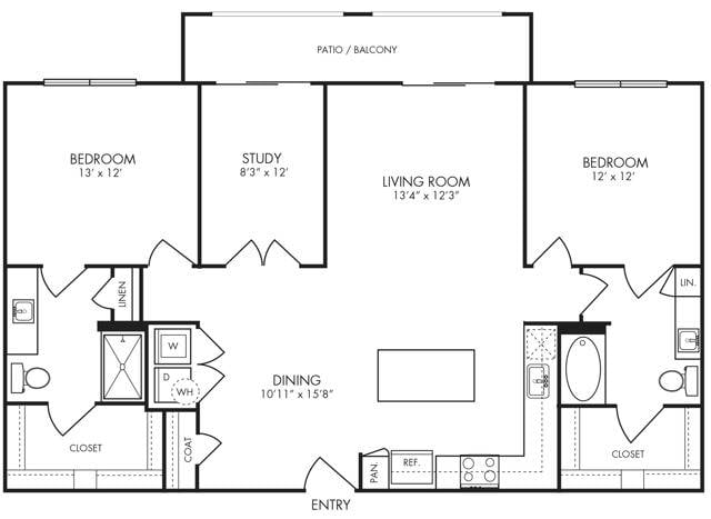 Floor plan layout diagram for B4