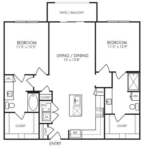 Floor plan layout diagram for B1