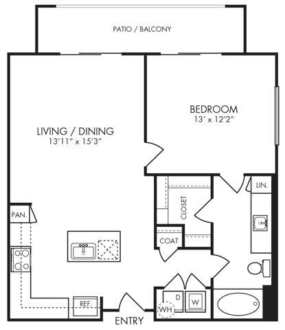 Floor plan layout diagram for A4