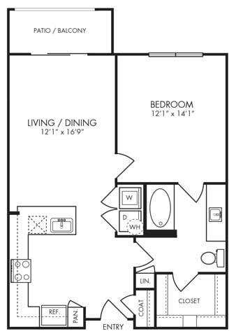 Floor plan layout diagram for A3