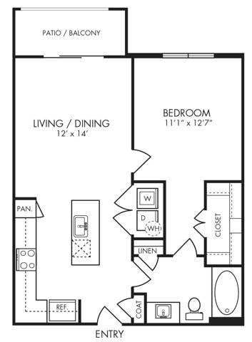 Floor plan layout diagram for A1
