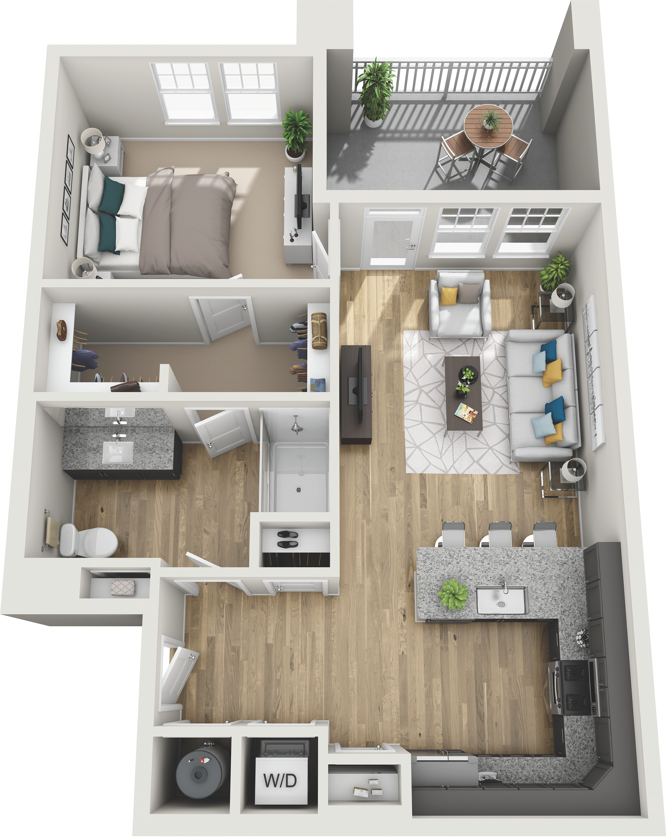Floor plan layout diagram for A1