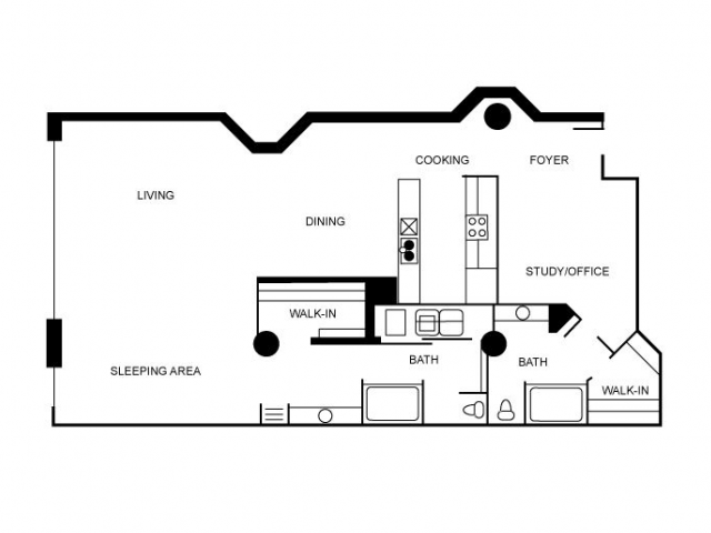 Floor plan layout diagram for c02