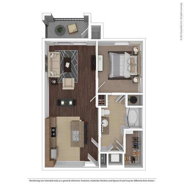 Floor plan layout diagram for A1