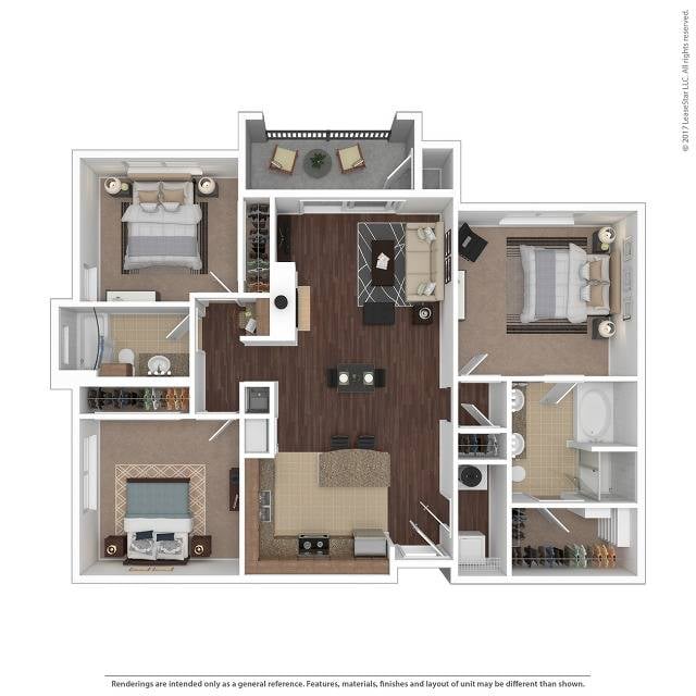 Floor plan layout diagram for C1