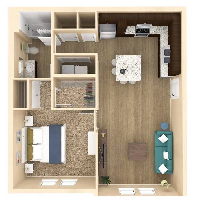Floor plan layout diagram for Sanctuary