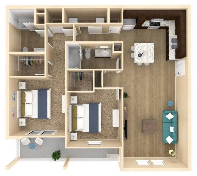 Floor plan layout diagram for Mirage