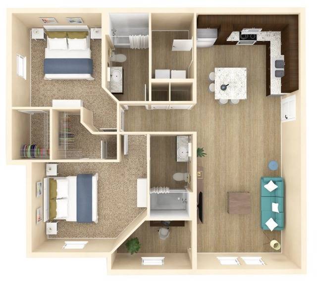 Floor plan layout diagram for Oasis