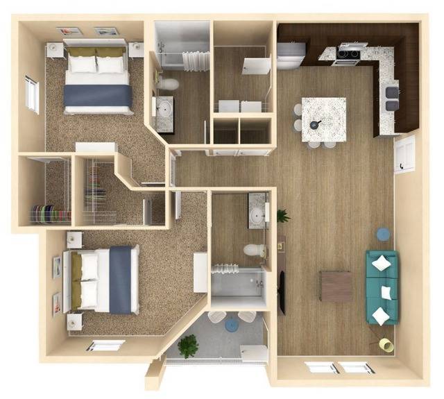 Floor plan layout diagram for Palm