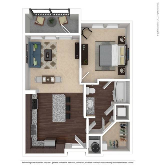 Floor plan layout diagram for A1