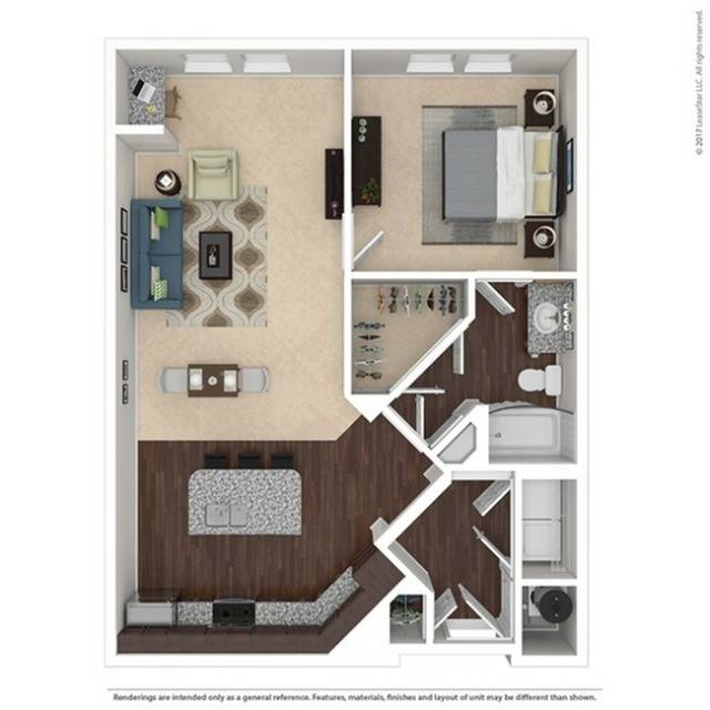 Floor plan layout diagram for A4