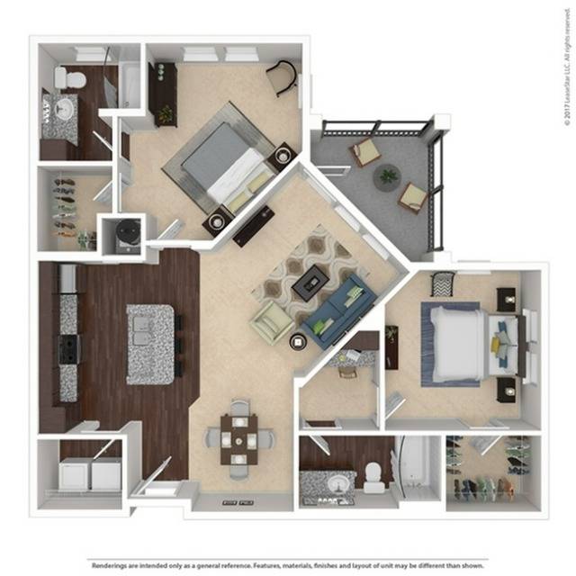 Floor plan layout diagram for B2