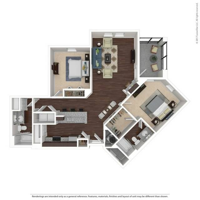 Floor plan layout diagram for B3