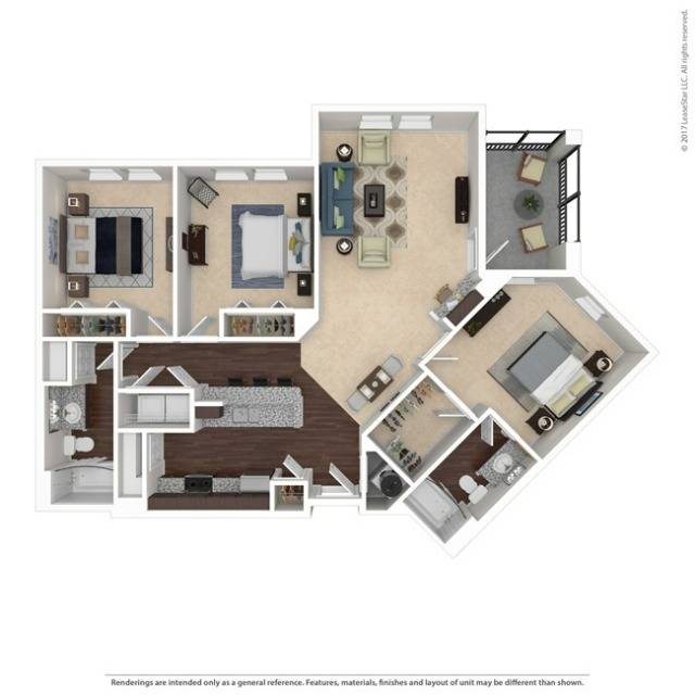 Floor plan layout diagram for C1