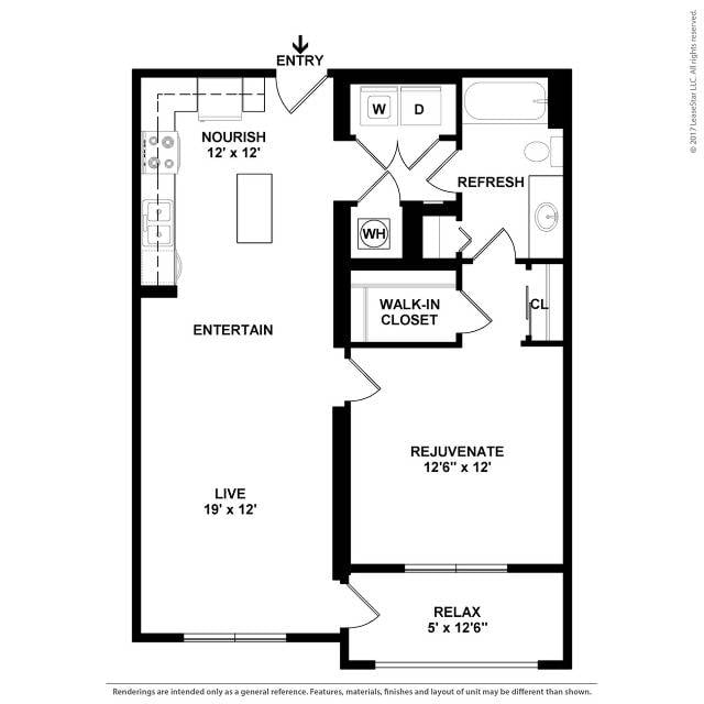 Floor plan layout diagram for A2