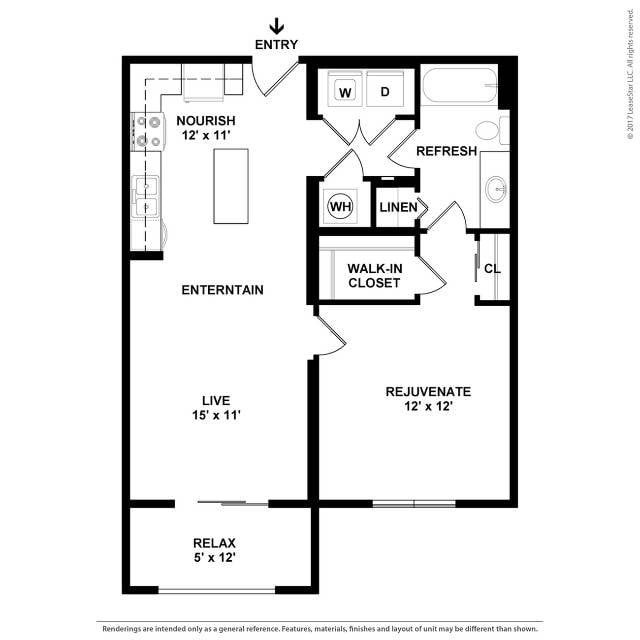 Floor plan layout diagram for A6