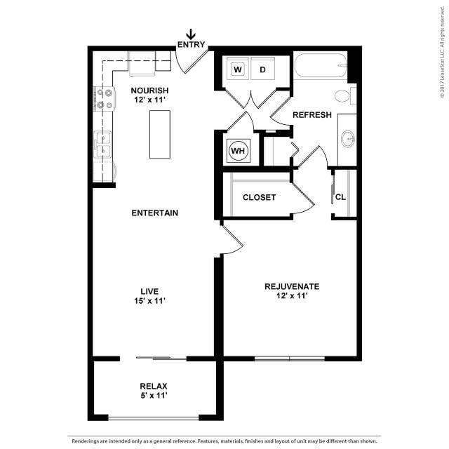 Floor plan layout diagram for A7