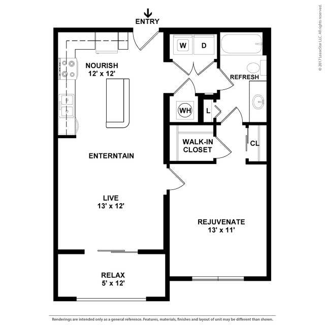Floor plan layout diagram for A8