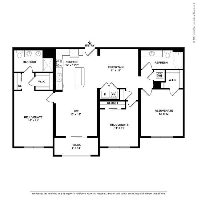 Floor plan layout diagram for C4