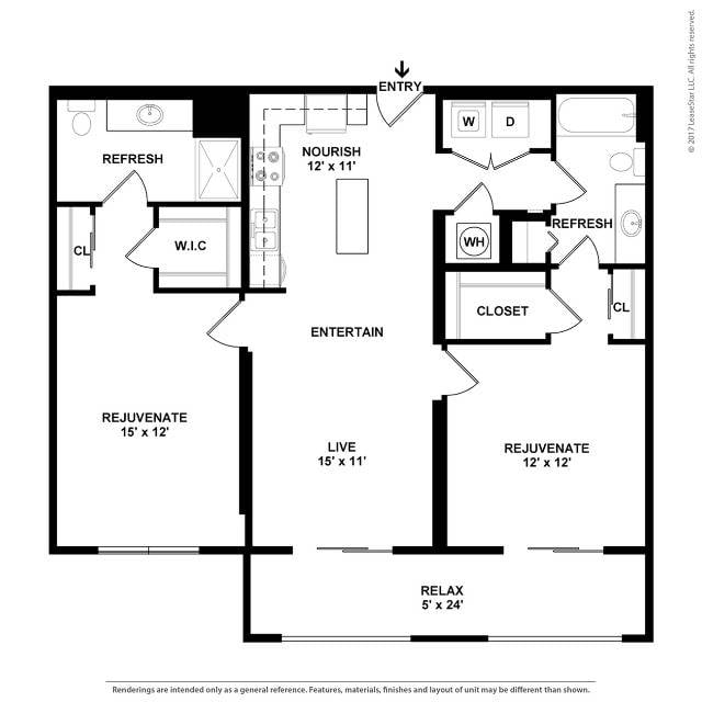Floor plan layout diagram for B8