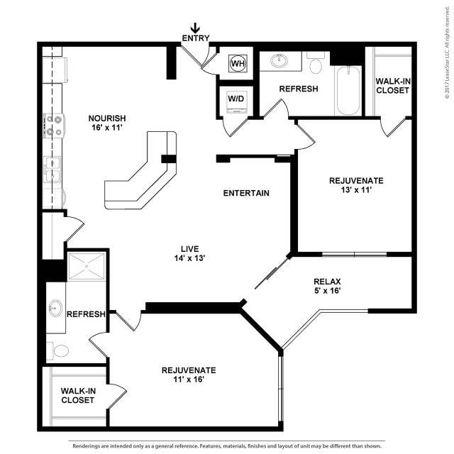 Floor plan layout diagram for B2