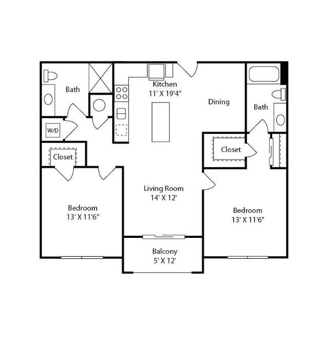Floor plan layout diagram for B3