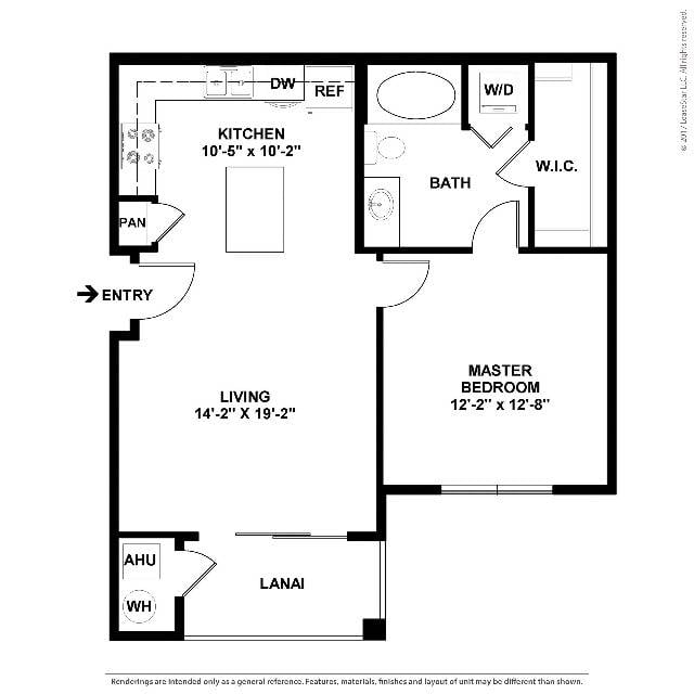 Floor plan layout diagram for a1
