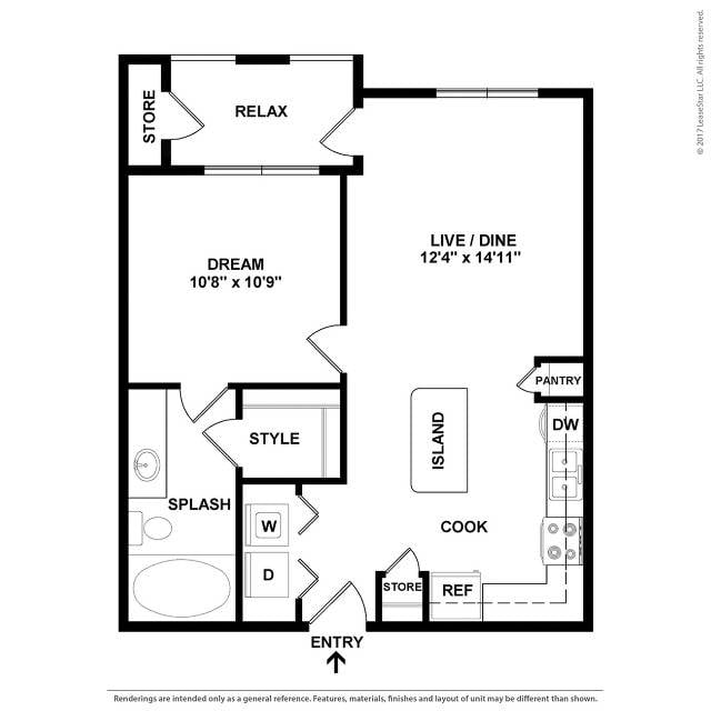 Floor plan layout diagram for A1-AU