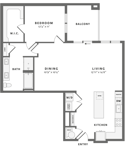 Floor plan layout diagram for A5