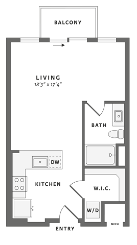 Floor plan layout diagram for E1-2