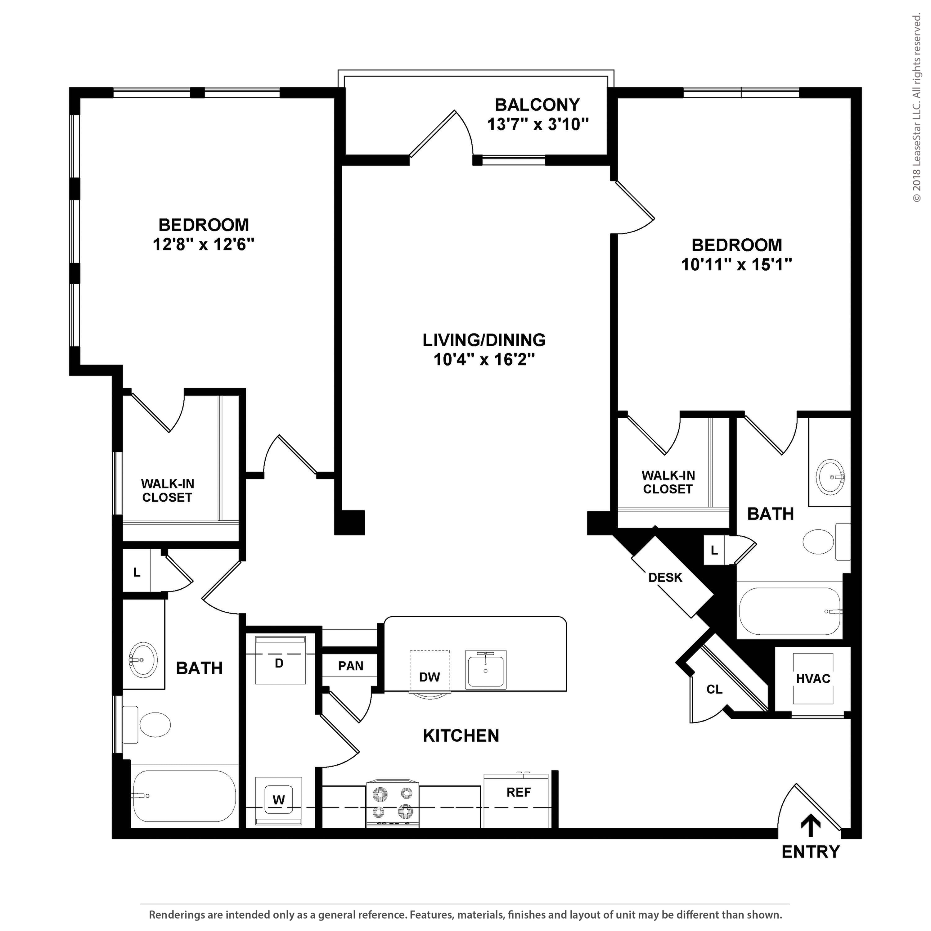 Floor plan layout diagram for C2.6