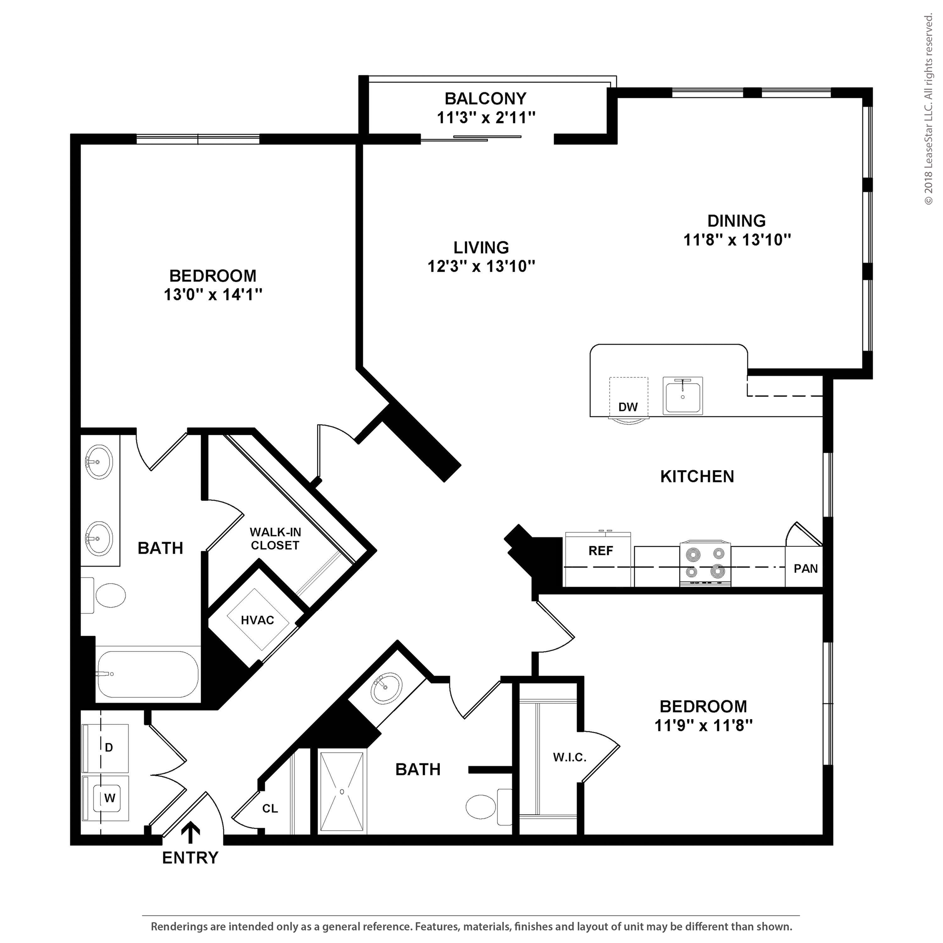 Floor plan layout diagram for C3.1