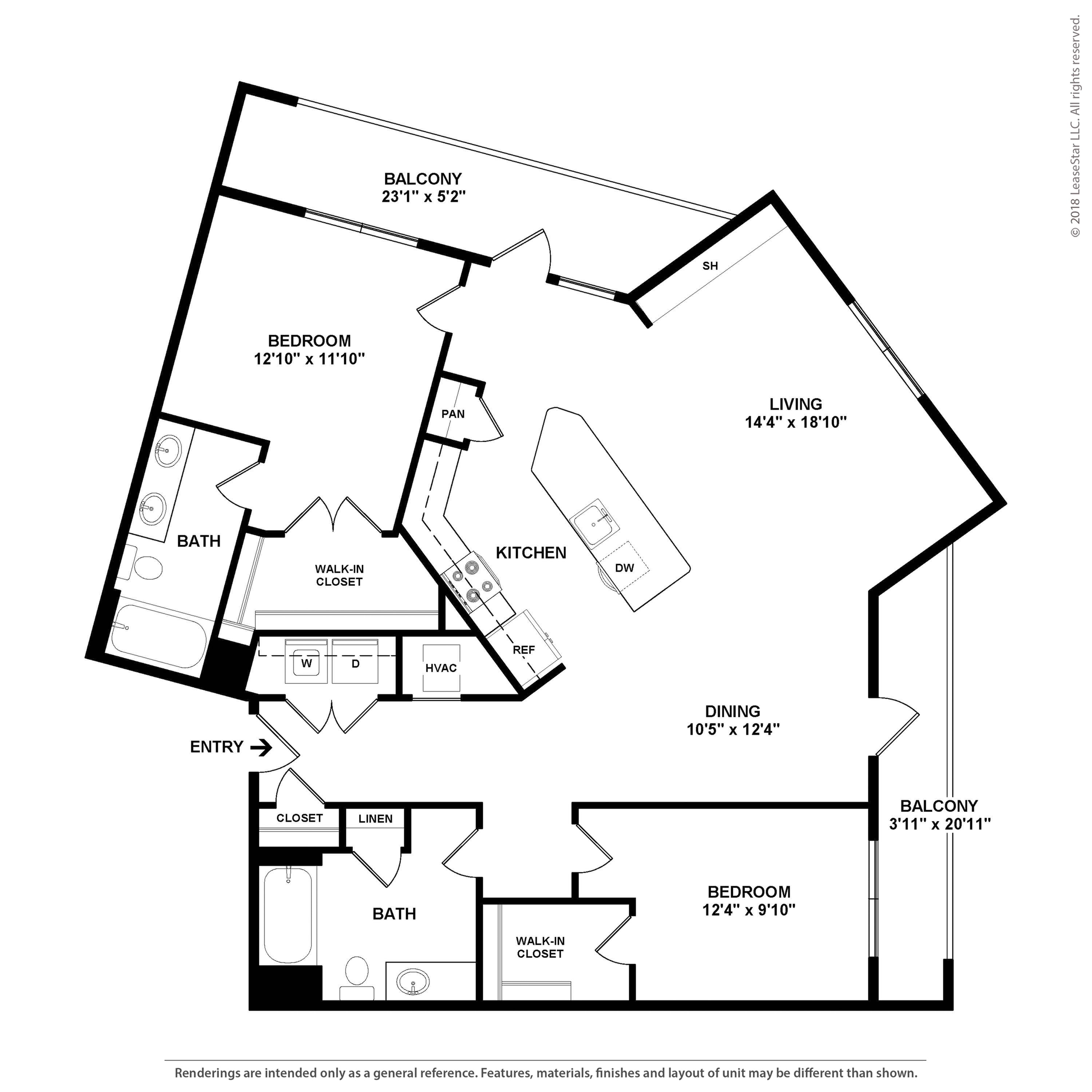 Floor plan layout diagram for C4.1