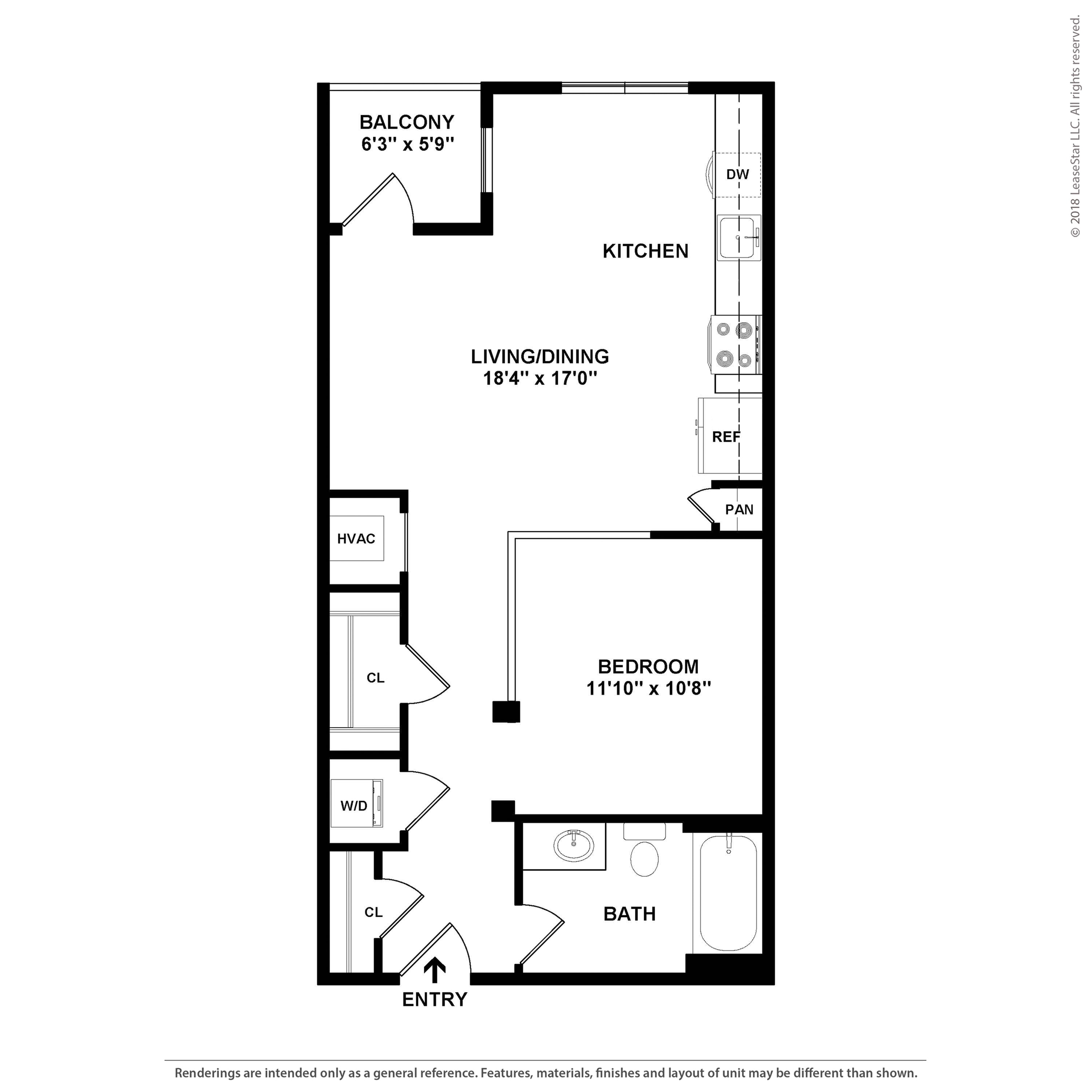 Floor plan layout diagram for S1.1