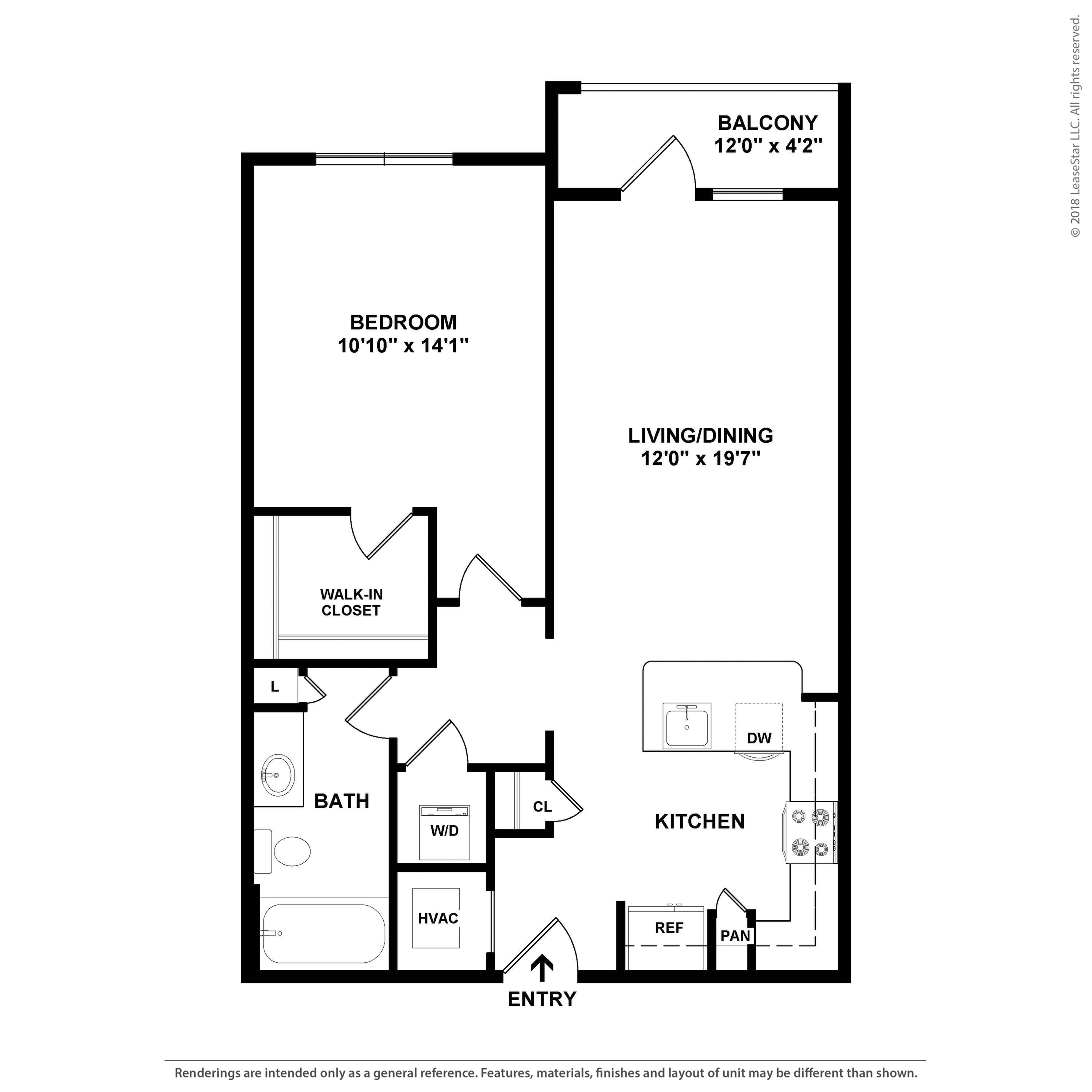 Floor plan layout diagram for A1.A