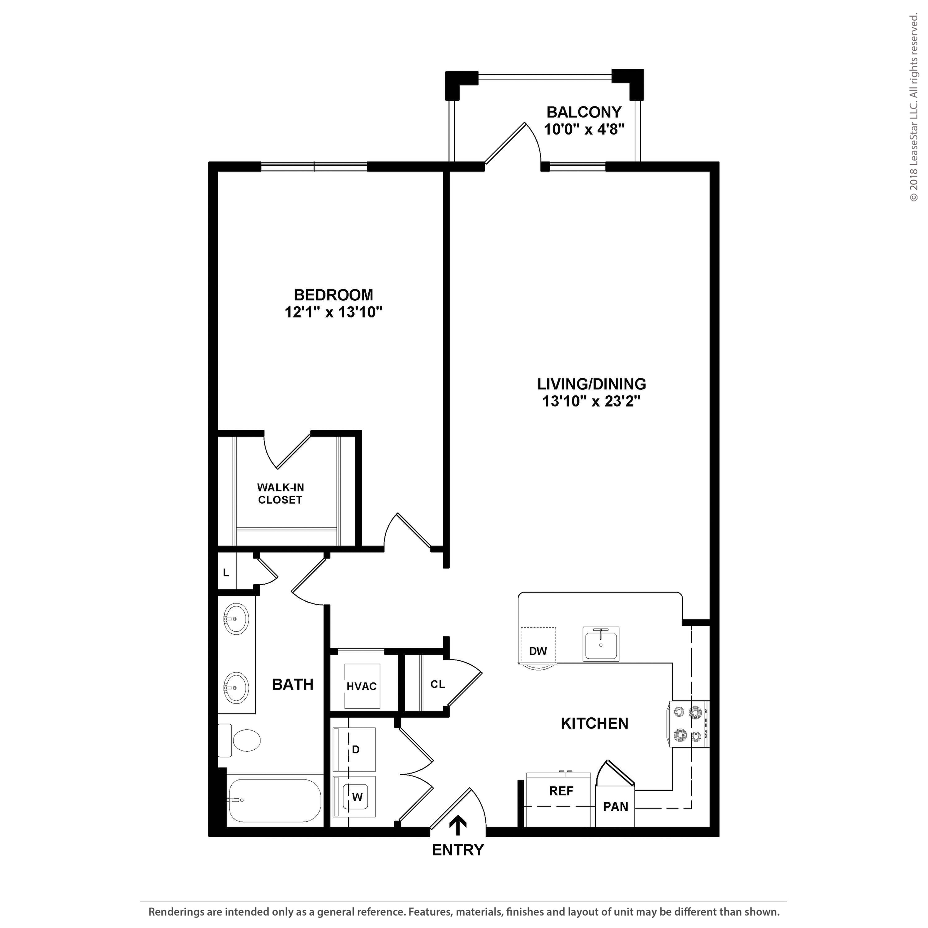Floor plan layout diagram for A4.1