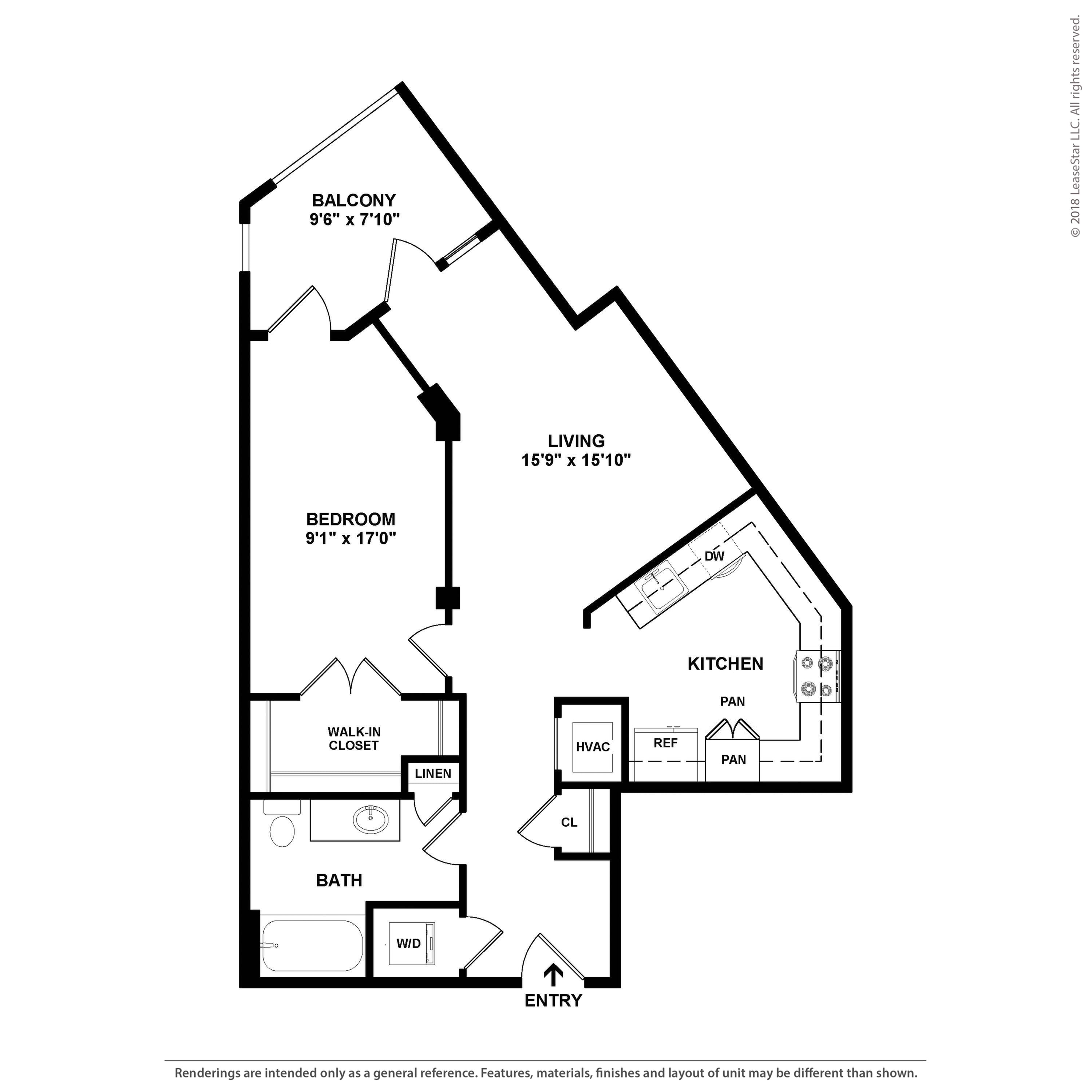 Floor plan layout diagram for A5.1