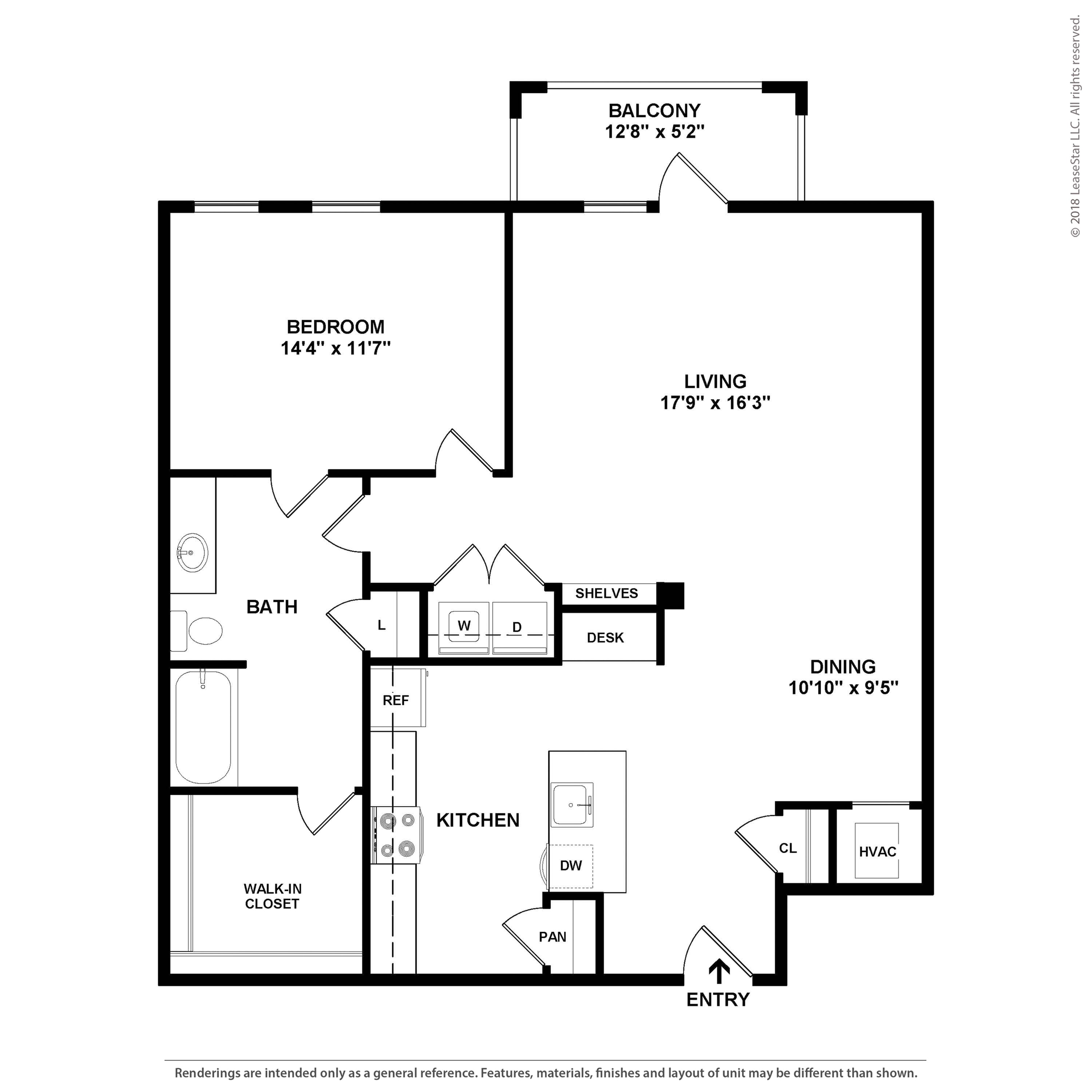 Floor plan layout diagram for B1.1