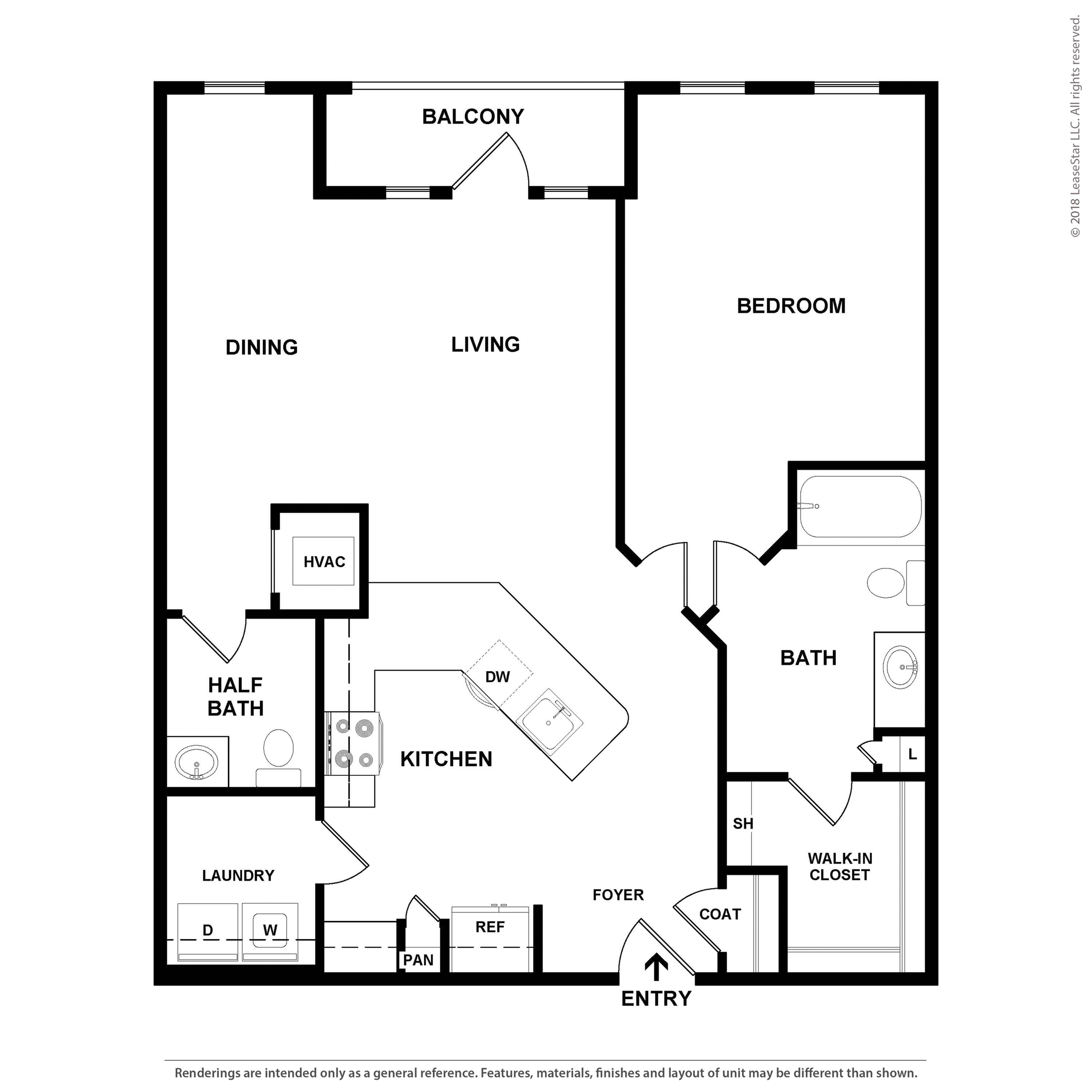 Floor plan layout diagram for B3.A