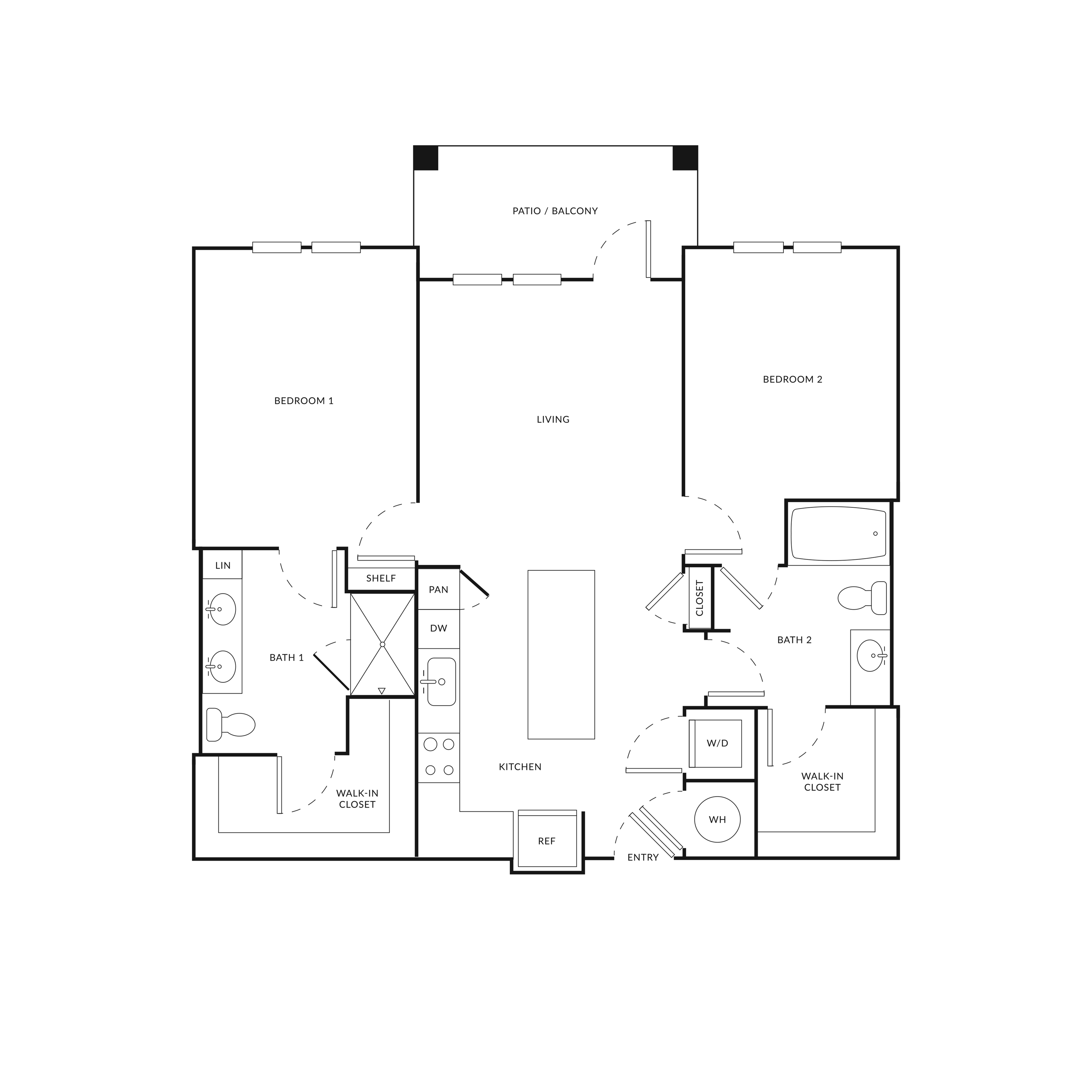 Floor plan layout diagram for B1