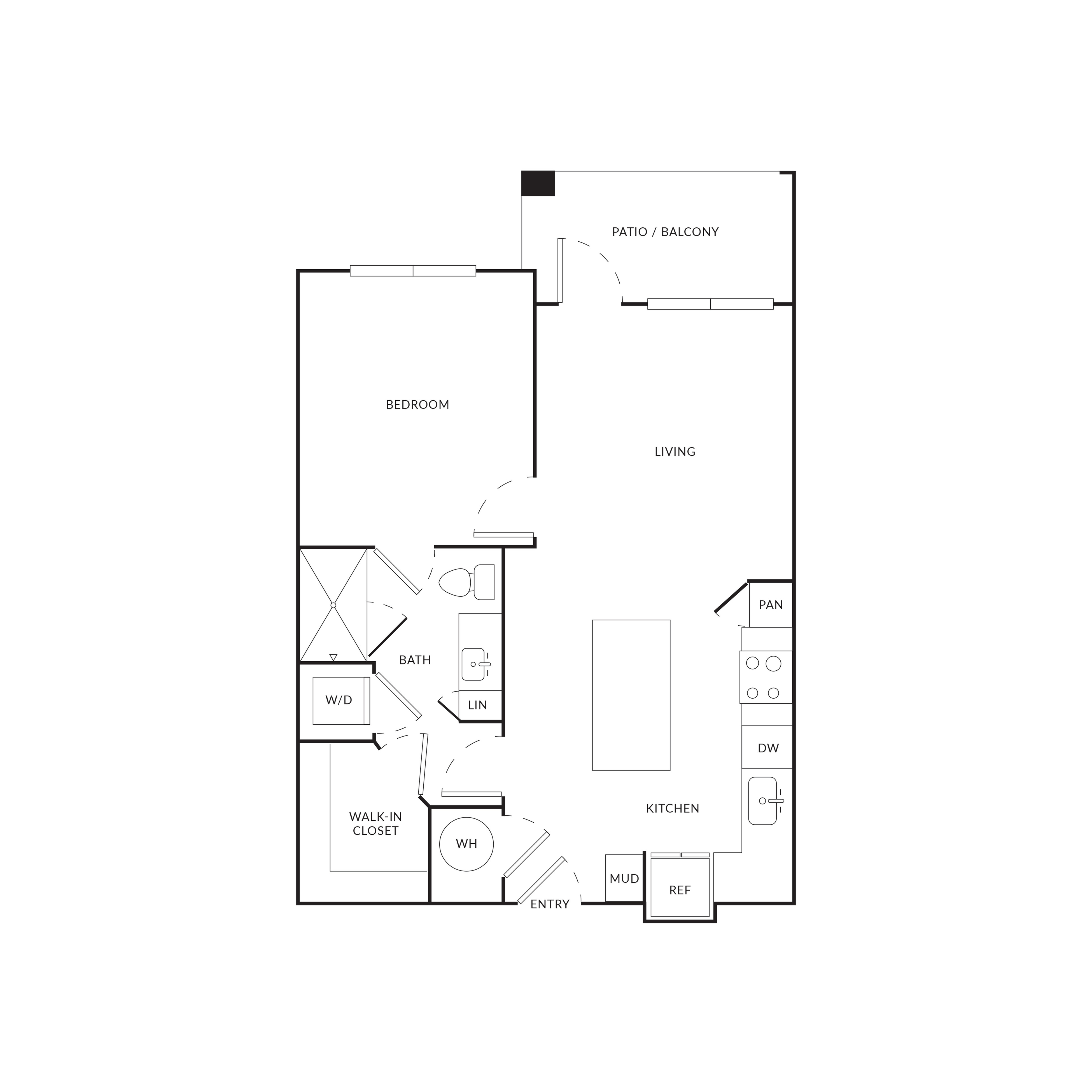 Floor plan layout diagram for A1