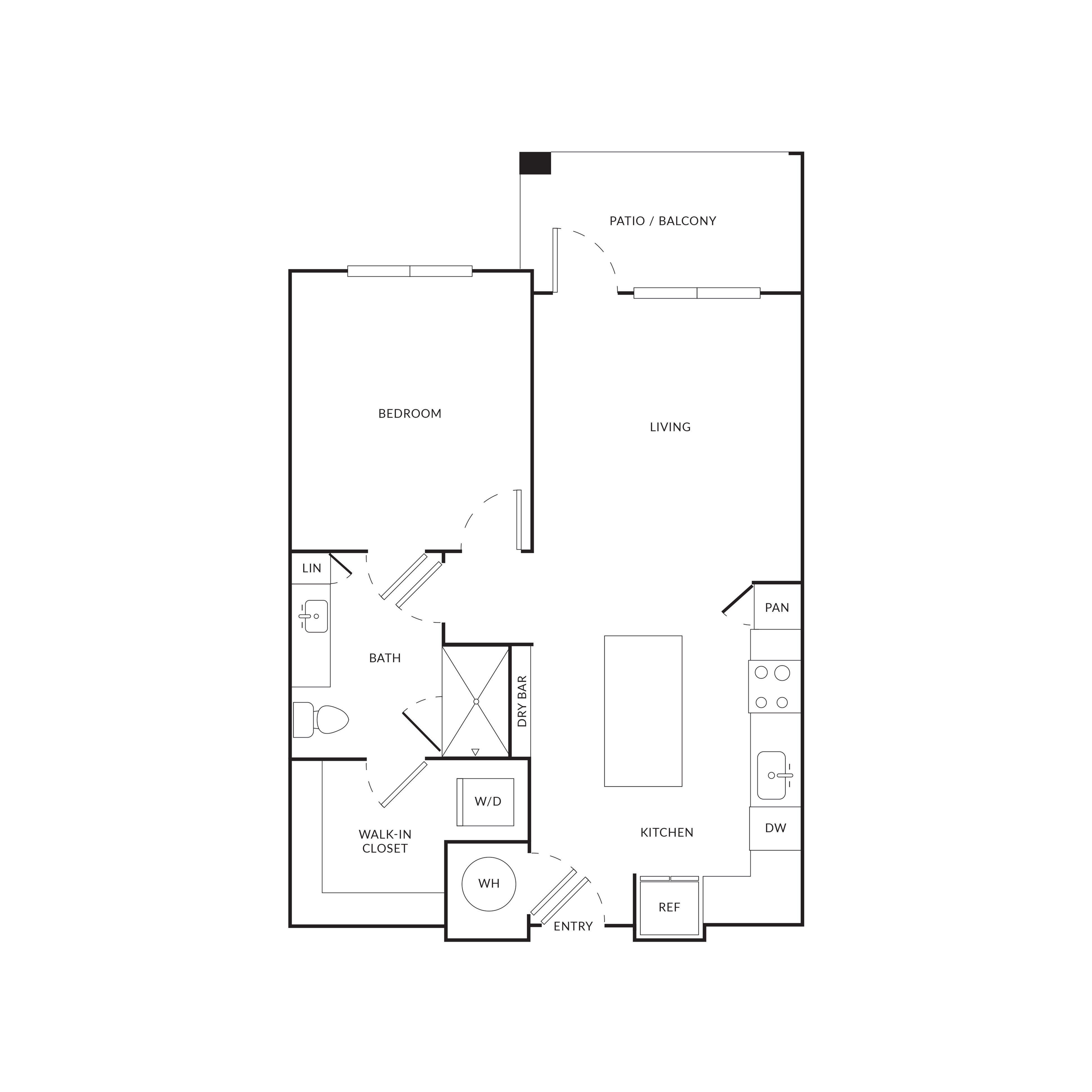 Floor plan layout diagram for A2
