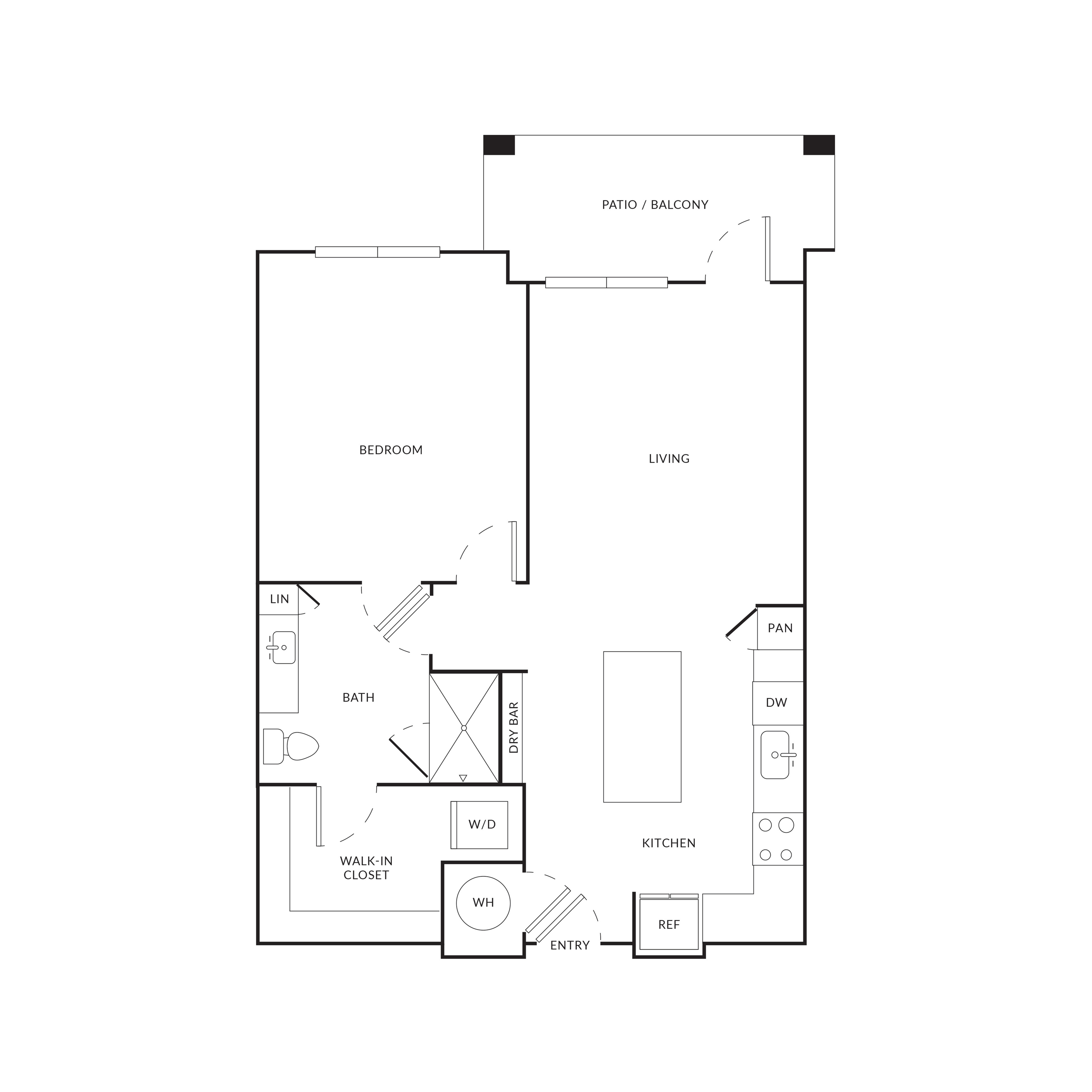 Floor plan layout diagram for A4