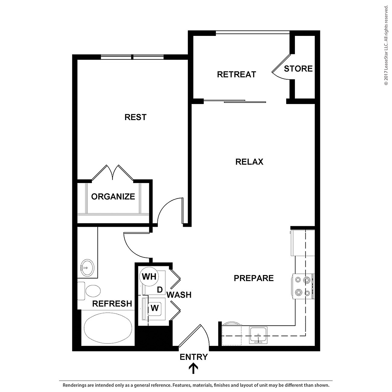 Floor plan layout diagram for A2pl