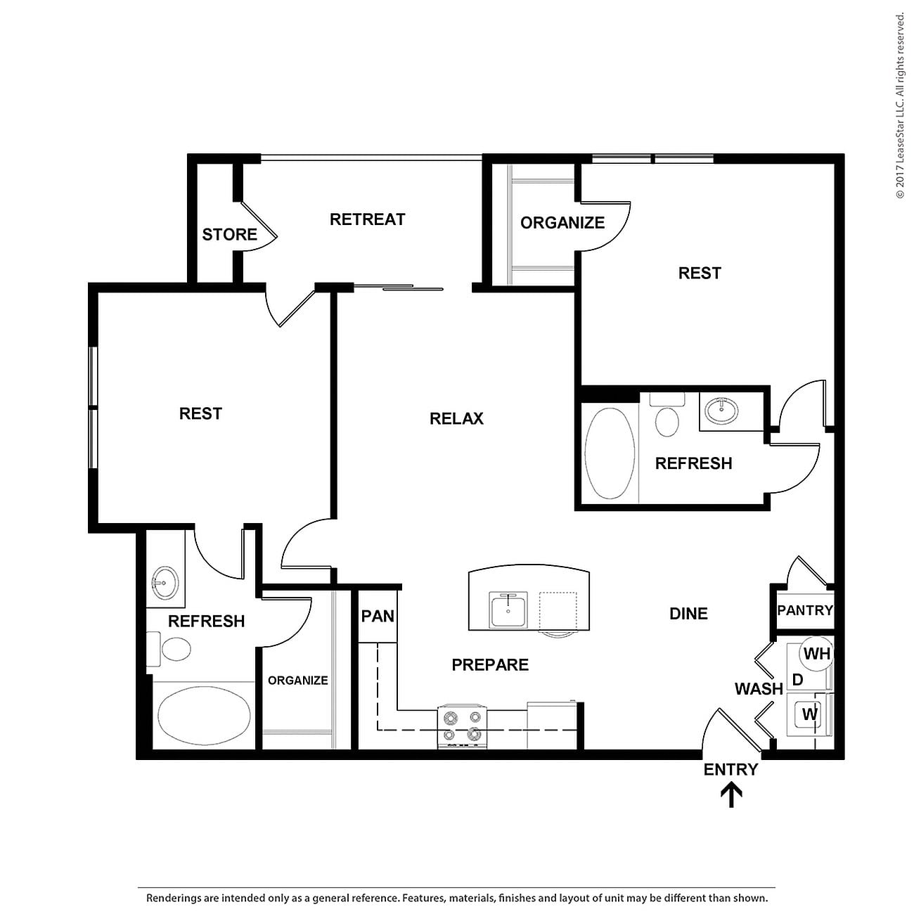 Floor plan layout diagram for B1pl