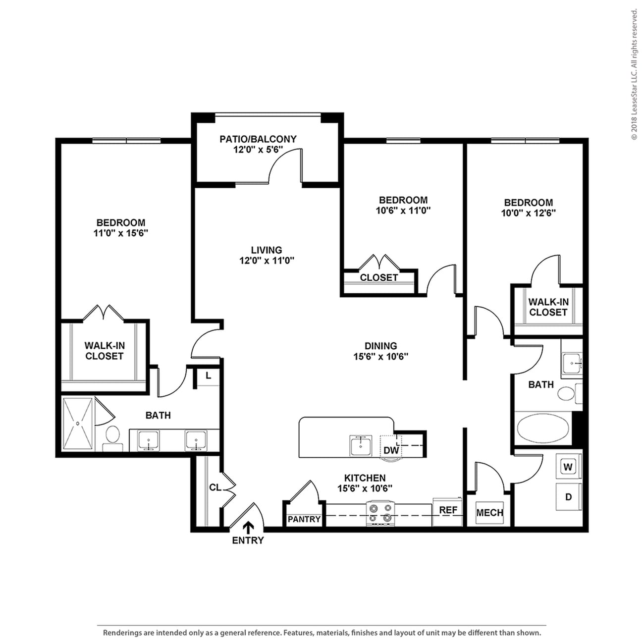 Floor plan layout diagram for C1