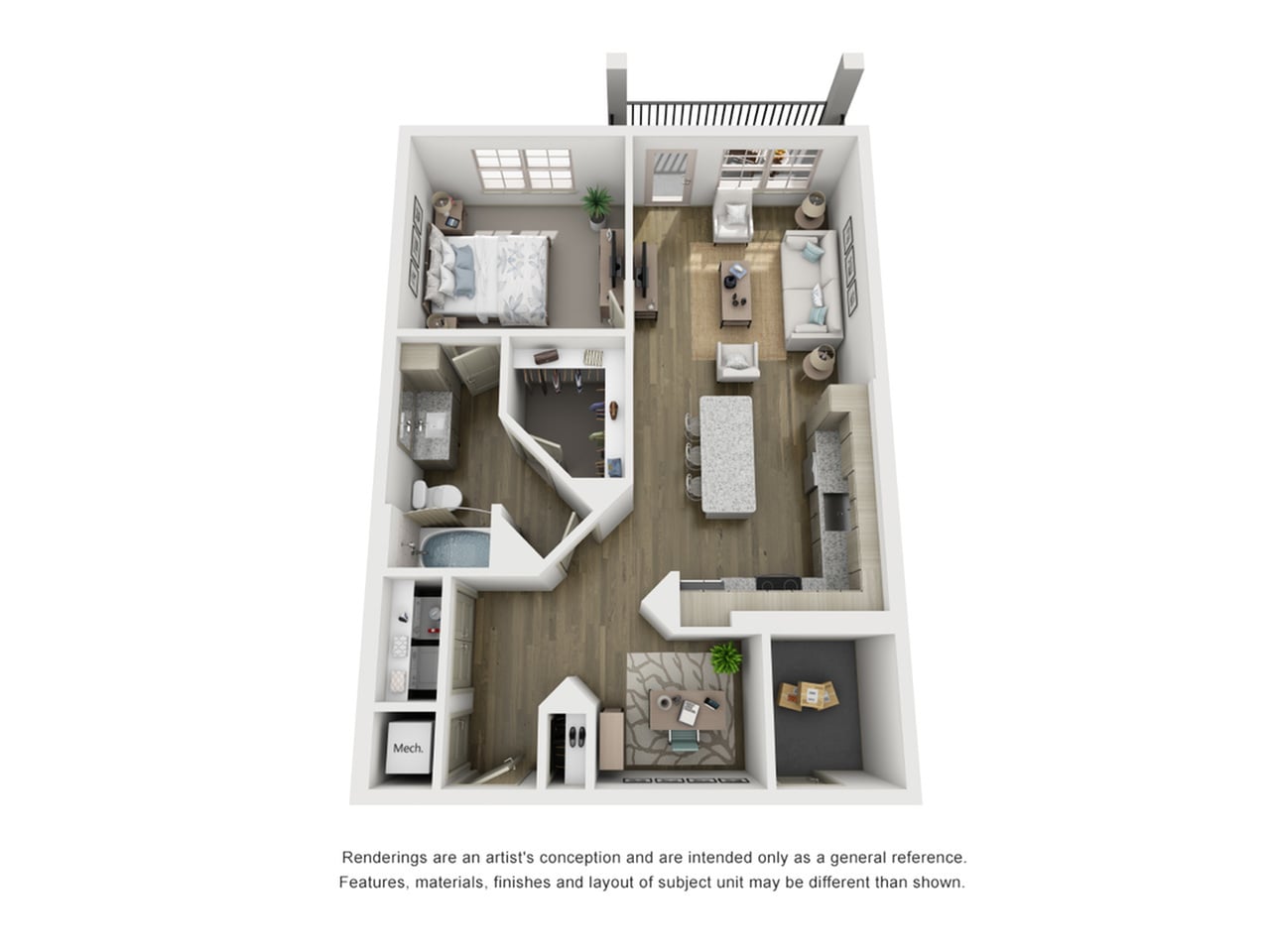 Floor plan layout diagram for A2.1