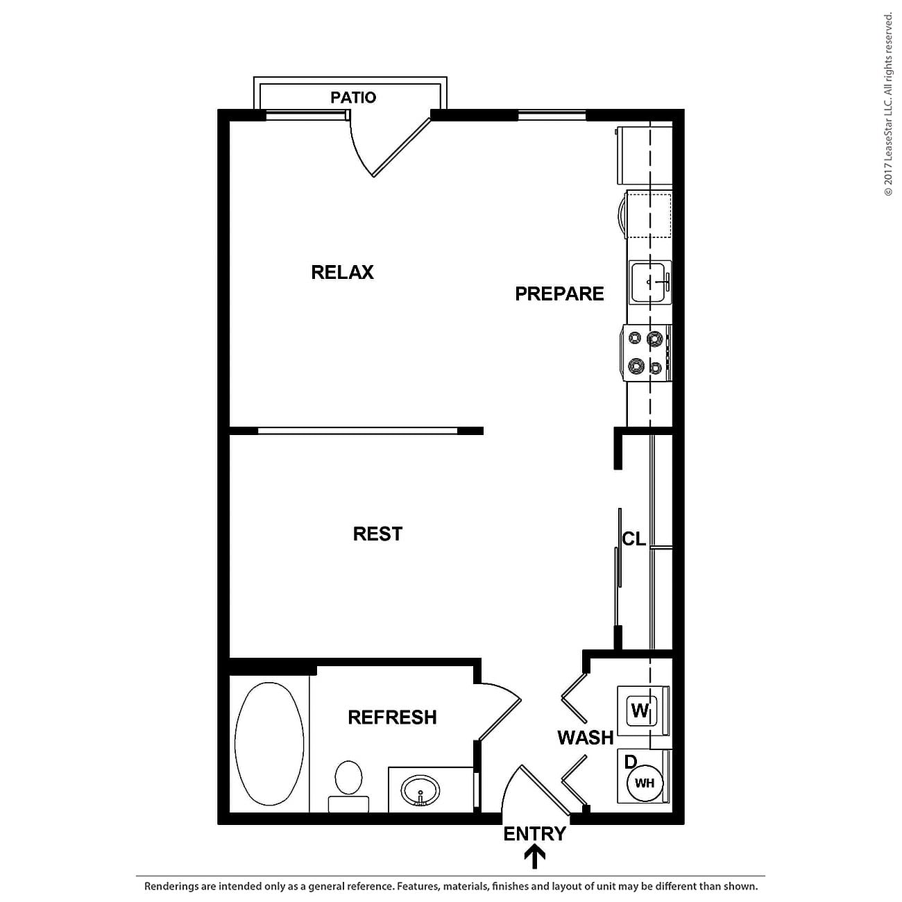 Floor plan layout diagram for S